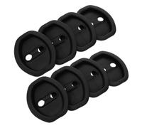 Hemobllo 8pcs Car Silicone Door Lock Latches Protective Covers Black Shock-absorbing Door Lock Protection Mat with All-around Defense for Vehicle Armor