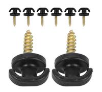 Hemobllo 8pcs Cargo Net Replacement Hooks Car Hook Mounting Points Black Plastic and Metal Heavy Load Handles Organizes Cargo Space Storage