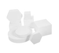 Hemobllo 8pcs Geometric Cube Photography Props Foam Lightweight Sturdy Light-colored Cubes for Jewelry Photography Background