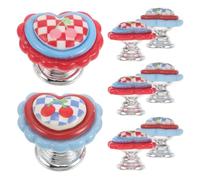 Hemobllo 8pcs Heart-Shaped Toilet Button Pusher Replacement, Cute Plastic Flush Assistant with Nail Protection Design, Universal Compatibility for Bathroom Use by Women