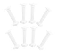 Hemobllo 8pcs Medium 12.5cm Roman Column Cake Pillars Cake Supports Wedding Display Stands Photo Props for Party Decorations