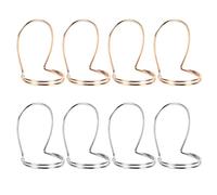 Hemobllo 8pcs Metal Finger Picks for Classical and Folk Guitar, Bass Guitar Plectrums with Sturdy Design, Easy to Store, Suitable for Index Finger Use in Instrumental Performances