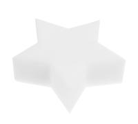 Hemobllo 8pcs Oil Absorbing Sponge Floating Sponges Star Shaped White Sucks up Oils and Grime Improves Filtration for Spa Water and Bathtub Season Use