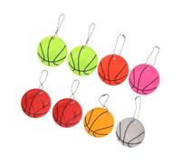 Hemobllo 8Pcs Reflective Basketball Pendants High Visibility Hanging Charms for Bags Backpacks Keychains Glow the Dark Accessories for Day Night Use