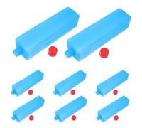 Hemobllo 8pcs Reusable Cooling Ice Packs for Air Coolers, Pe Material Freezer Blocks 16.5x4x3.8cm, Rapid Cooling Effect for Drinks and Soda in Lunch Bags and Cooler Ice Boxes