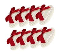 Hemobllo 8pcs Seashell Candy Boxes with Ribbon Bowknot Plastic Holders for Wedding Party Favors Bridal Shower Engagement Unique Shell Design Favor Boxes for Chocolates and Jewelry