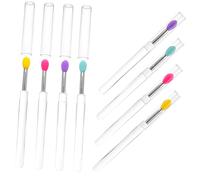Hemobllo 8pcs Silicone Lip Brush Caps Handle Lip Compact Applicators for Makeup Reusable Makeup Accessory for Applying Gloss in Daily Use