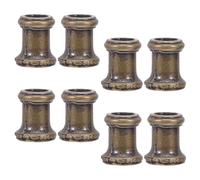 Hemobllo 8pcs Threaded Lamp Coupling Zinc Alloy Lamp Stem Coupler 1cm Diameter Light Rod Connector for Pendant and Floor Repair Lighting Maintenance Supplies