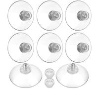 Hemobllo 8pcs Vacuum Suction Cup Hooks with PVC Material, Easy Installation and Reusable Design, for Marble and Wall Surfaces in Kitchen and Bathroom
