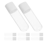 Hemobllo 8pcs Water Flosser Nozzle Holder Box with Lid, Portable Flosser Tip Protector Case Dustproof for Travel, Home and Office Oral Irrigator Accessories