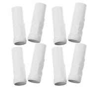 Hemobllo 8pcs White Tear Drop Candle Socket Sleeves for E14 Chandelier Lights, Crystal Hanging Lamp Candle Covers Compatible with European Candelabra Bases for Indoor Lighting