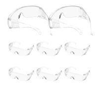Hemobllo 8pcs Work Goggles Lab Protective Eyewear PC Louver Design Vision Impact Resistant Debris Protection for Work and Construction Men Women