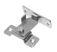 Hemobllo 90 Degree Right Angle Stainless Steel Latch Lock Bolt for Sliding Barn Doors, Large Nickel-Plated Toggle Latch with Anti-Theft Function, Door Bolt Lock Suitable for Bathroom