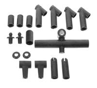 Hemobllo 9pcs Plastic Kite Frame Replacement Parts Kit, DIY Kite Assembly Accessories Rod Connectors for Outdoor Flying, Suitable and Adults Craft Projects Random Style