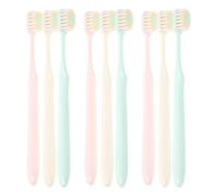 Hemobllo 9pcs Soft Toothbrush for Adults with Wide and Thin Brush Head, Soft Bristles to Gently Clean and Protect Gums, for Daily Life and Household Use