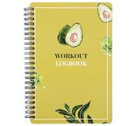 Hemobllo A5 Fitness Journal Notebook for Women - Daily Training Planner, Workout Log, Goal Weight Lifting Diary Book, Lined Exercise Notepad for Gym and Wellness Tracking
