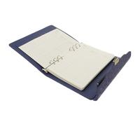 Hemobllo A5 Pu Notepad with Three-digit Combination Lock, Blank Paper Office Journal for Note Taking and Personal Diary, Blue Business Notebook Suitable for Secure Writing