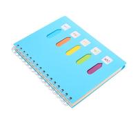 Hemobllo A5 Spiral Notepad with Dividers for Office and School Use, Blue Cover, Versatile and Sturdy Writing Accessory for Studying and Task Planning by Students and Professionals