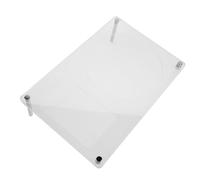 Hemobllo Acrylic CD Stand Rack for Desktop Display and Tabletop Setup | Stainless Steel and Acrylic Build, Easy to Carry, for Cards 6x9 Cm, Art Prints