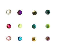 Hemobllo Acrylic Magnetic Wine Glass Markers, Odourless and Reusable 12pcs Wine Glass Identifier, Colourful Cup Sign Random Color for Fraternity and Ktv Events