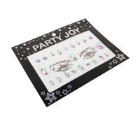Hemobllo Acrylic Resin Mermaid Face Tattoos with Gems Glitter Stickers for DIY Creativity, Easy Application Temporary Carnival Face Jewels, Suitable for Weddings and Parties