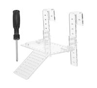 Hemobllo Acrylic Turtle Floating Platform with Ramp for Aquarium Tank, Tortoise Basking and Climbing Resting Dock, Wall-mounted High Water Level Turtle Habitat Accessory