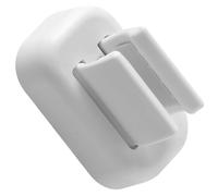 Hemobllo Adhesive Broom Organizer Holder Wall Mop Holder White Abs TPE Material Easy to Install Easy to Use for Bathroom and Home