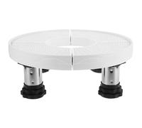 Hemobllo Adjustable Height Air Conditioner Base Stand with Universal Fit and Multifunctional Plastic Shelf, Elevated Bracket for Washer and Mini Fridge Organiser, Portable Appliance Stand