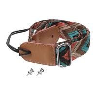 Hemobllo Adjustable Left Handed Ukulele Adult Strap with Tight Stitching Nylon and Leather Material Bohemian Style Shoulder Strap for Comfortable Playing and Secure Fit