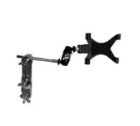 Hemobllo Adjustable Metal Music Sheet Stand and Anti-slip Silicone Pads with Clamp Portable Tablet Mount and Smartphone Holder with Multi-angle Rotation for Drum Kit for Acoustic Drum Set