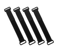 Hemobllo Adjustable Nylon Mounting Straps Lightweight Black Buckle Tie Wraps 4pcs for Secure Installation for Dash Cam and Rearview Mirror in Car