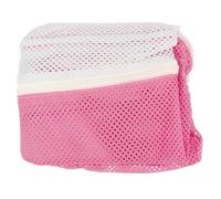 Hemobllo Adjustable Portable Cat Bathing Bag for Kittens and Pets Handle, Polyester Grooming Mesh Bag Suitable for Traveling and Cleaning Ears, Pink Cat Shower and Washing Pouch
