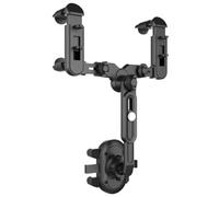 Hemobllo Adjustable Rear View Mirror Phone Holder for Car, Multifunctional Mobile Phone Mount with Convenient Installation, Made of Sturdy Abs and Nano Polyurethane, for Vehicle Navigation