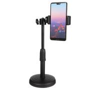 Hemobllo Adjustable Rotating Phone Holder Wall Mount Stand for Cell Phone and Tablet with Abs and Metal Material, Portable Design Suitable for Office Desk and Living Room