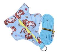 Hemobllo Adjustable Small Pet Harness Kit for Hamster and Bunny with Wear-resistant Cloth Material, Neck 15-20cm, Chest 18-24cm, Prevents Pets from Breaking Free, for Outdoor Walking