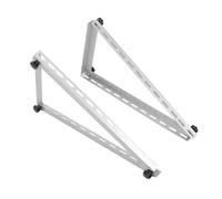 Hemobllo Adjustable Solar Panel Mount Bracket with Foldable Tilt Leg Made of Aluminium Alloy for Photovoltaic Board and Solar Panel, Space-Saving Design for Outdoor Activity and Emergency