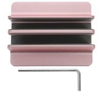 Hemobllo Adjustable Vertical Laptop Stand Desktop Organizer Aluminium Alloy with 2-slots Design Stable Support for Laptop and Tablet for Home and Office Use