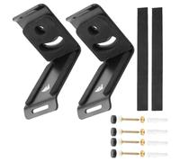 Hemobllo Adjustable Wall Mount Speaker Bracket with Tilt and Swivel Capabilities, Iron Metal Construction, Includes Universal Expansion Screws for Small and Bookshelf Speakers for Home