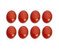Hemobllo Agate Stone with Flat Base 10 Pcs 18x25mm Red for Jewelry Craft Making and Time Stone Supplies Suitable for Rings and Links in Craft Making