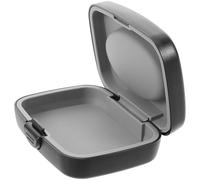 Hemobllo Aid PVC Hearing and Aids Products Medium-Sized Electronic for Portable Case Black Small Storage Box Made of Sturdy Abs Material Shockproof Design Suitable