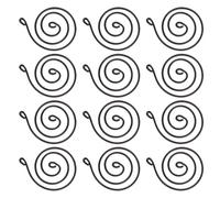 Hemobllo Air Plant Holder Spiral Wire 18pcs Indoor Hanging Display with Base Space-Saving Design for Tillandsia Wall Planter