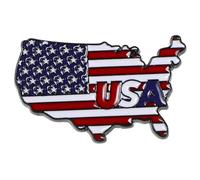 Hemobllo American Flag Lapel Pin Metal Brooch Usa Flag Collar Pin Souvenir Badge for Jackets, Suits, and Cardigans - Usa Pride Patriotic Accessory