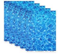 Hemobllo Artificial River Tile Sheet for Sand Table 5 Self-Adhesive Water Ripple Stickers Realistic Water Wave Effect for Model Train Diorama Miniature Stream Basing