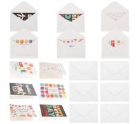 Hemobllo Assorted Birthday Cards Pack 12 Sets with Envelopes for Colleagues and Loved Ones Multipack Paper Material Patterned