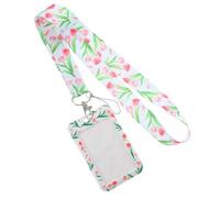 Hemobllo Assorted Colour Lanyard with Id Card Holder for Hotel Key Cards and Bus Pass, Wear-Resistant Polyester and Plastic Material, Not Easy to Break, for Work and Travel