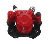 Hemobllo Atv Hydraulic Rear Brake Caliper Brake Pump Assembly, Red Alloy Plastic, Fits 50cc to 250cc Quads and Motorcycles, for Sand Dune Adventures and Challenging Roads