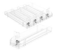 Hemobllo Automatic Cigarette Pusher Organizer Display Rack and Plastic Material 5pcs with Space-Saving Design for Retail Counters and Supermarkets