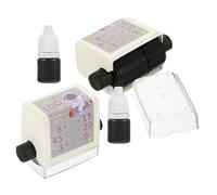 Hemobllo Automatic Math Roller Stamps 2 Sets for Addition and Subtraction Practice Smooth Rolling Plastic Stamps Compact for-the-go Learning and Kindergarten Students