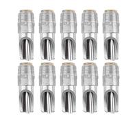Hemobllo Automatic Pig Drinking Nipples Stainless Steel 10Pcs Thickened Splash-Proof Water Dispenser for Piglet and Grower Use