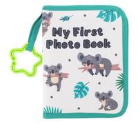 Hemobllo Baby Photo Album: Baby Cloth Book - My First Family Photo Book Holds 17 6x4 Inch Pictures Keepsake for Shower Newborn Toddler Boy Girl